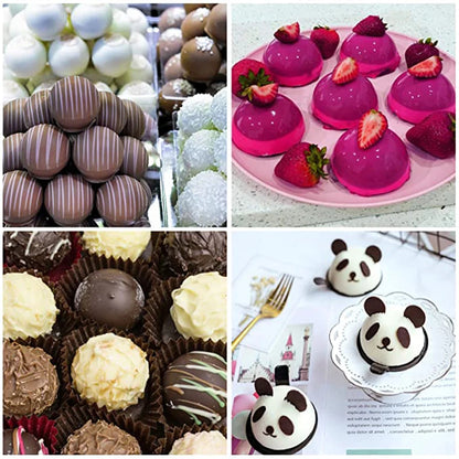 Semi-Sphere Silicone Mold — Half-Ball Chocolate, Candy, Mousse & Pastry Baking Tool for Fat Bombs