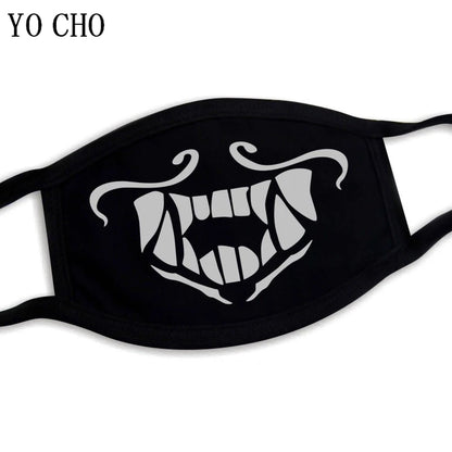 YO CHO Unisex Cotton Dust Mouth Mask – Anime Cartoon Respirator, Warm Mouth Muffle, Perfect Birthday Party Gift