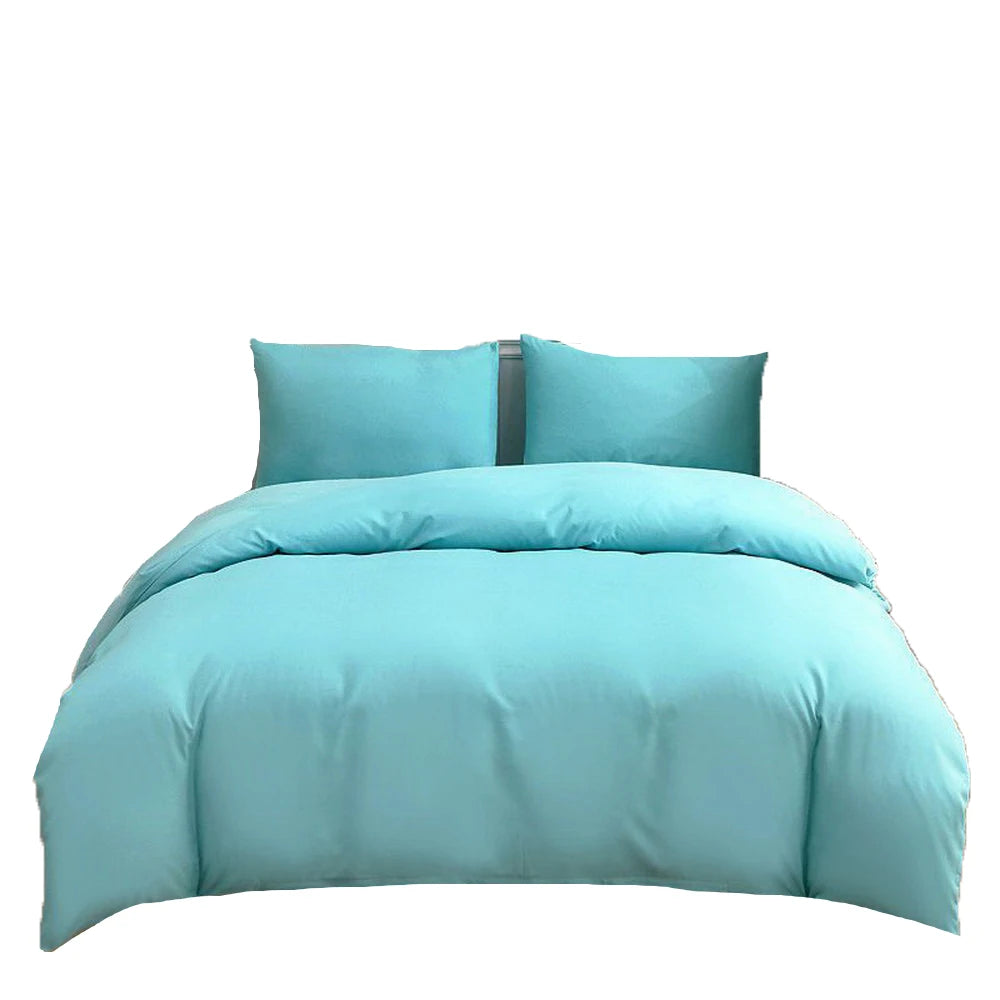 New Design Dark Green Bedding Set - Duvet Cover, Bed Sheet & Pillowcase, King/Queen/Full/Single Size (Excluding Filler), 3/4pcs