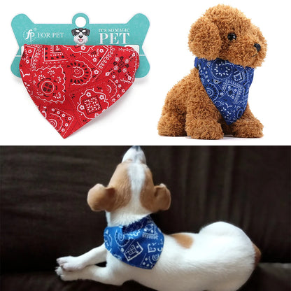 Adjustable Pet Bandana Collar – Washable Triangular Scarf Bib for Dogs & Cats, Birthday Party Dress-Up Neck Decor