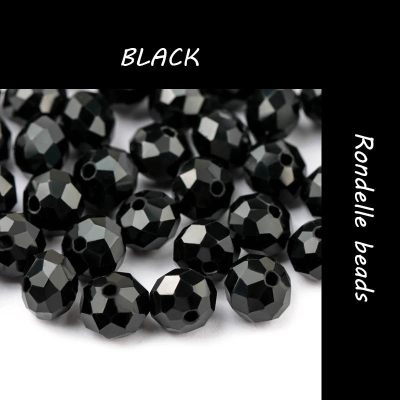 300PCS 4mm Round Crystal Glass Beads Set – Colorful Spacer Beads for Bracelet Jewelry Making & DIY Crafts (Buy 1 Get 1 Free)