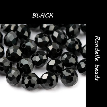 300PCS 4mm Round Crystal Glass Beads Set – Colorful Spacer Beads for Bracelet Jewelry Making & DIY Crafts (Buy 1 Get 1 Free)