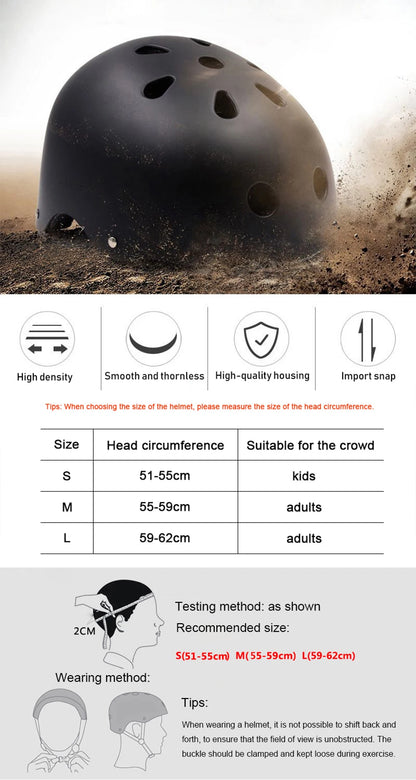 Professional Round Safety Helmet – Outdoor Protective Gear for Kids, Mountain Camping, Hiking & Riding