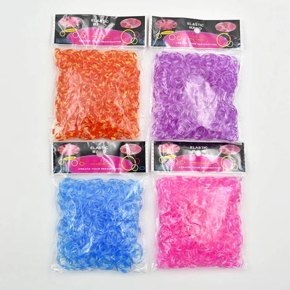 NICE! 600pcs Rainbow Loom Rubber Bands – DIY Bracelet Making Kit for Kids, Hair Ties, Xmas Gift 2021