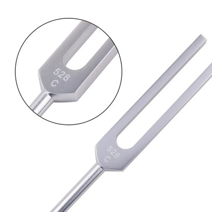 528Hz Tuning Fork Set with Mallet - 528C Tuner for DNA Repair & Nervous System Health Care