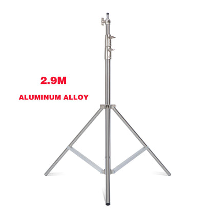 290cm Air Pressure Tripod - 10kg Bearing Stainless Steel Light Stand for Camera, Ring Light, Live Streaming & Photography