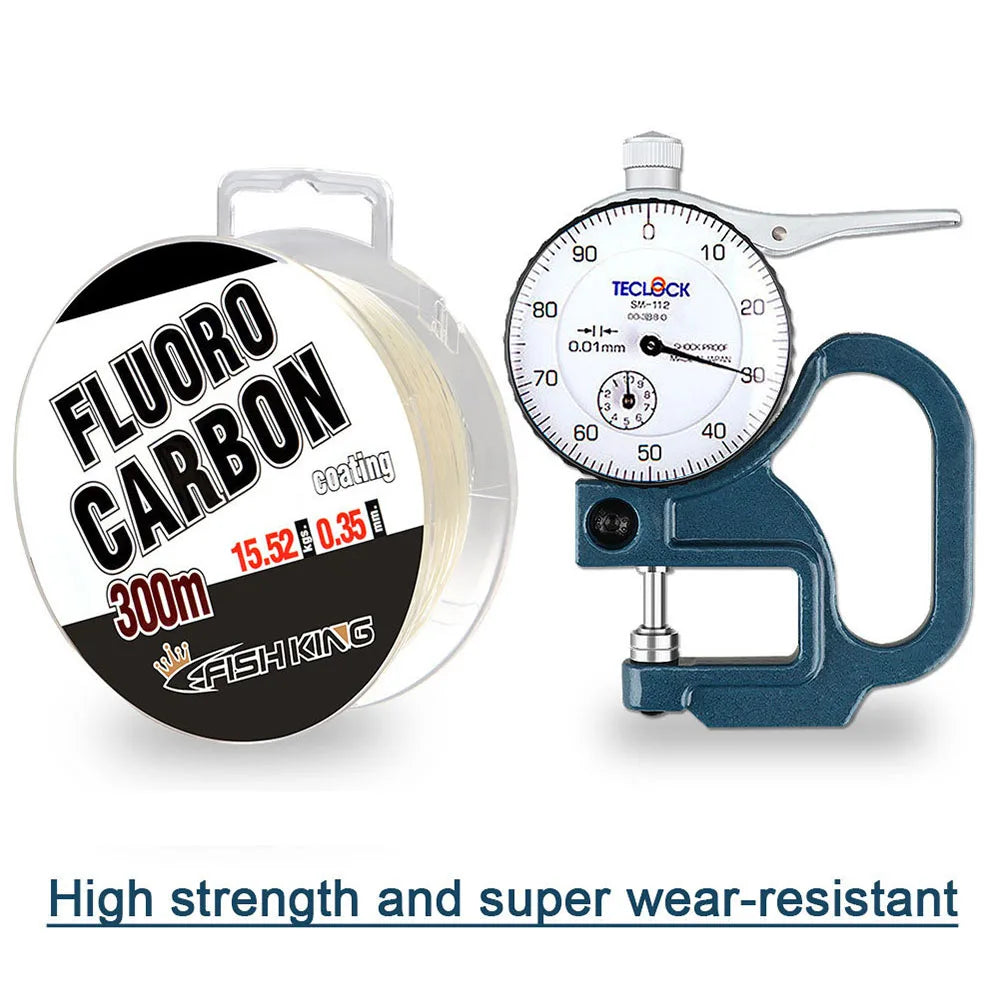 300m Full Sink Fluorocarbon Fishing Line: 0.30mm-0.50mm Monofilament Carp Fishing Lines Leader - Japanese Carbon Fiber Line