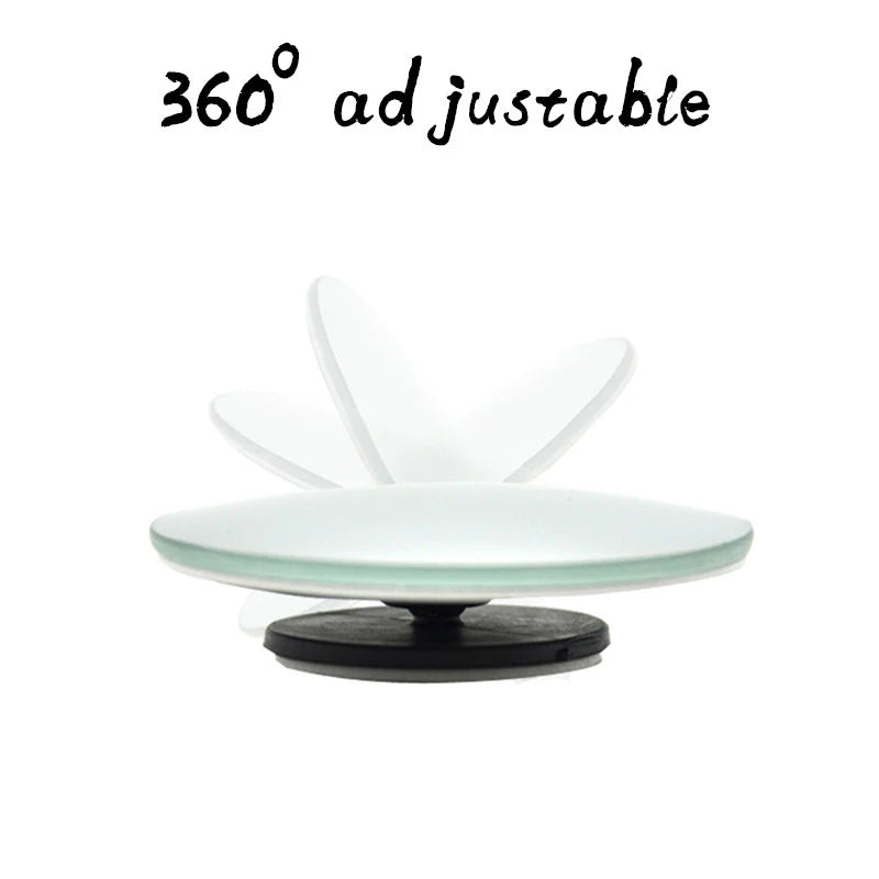 2PC 360° HD Frameless Blind Spot Mirrors – Ultrathin Wide-Angle Convex Rear View Car Accessories
