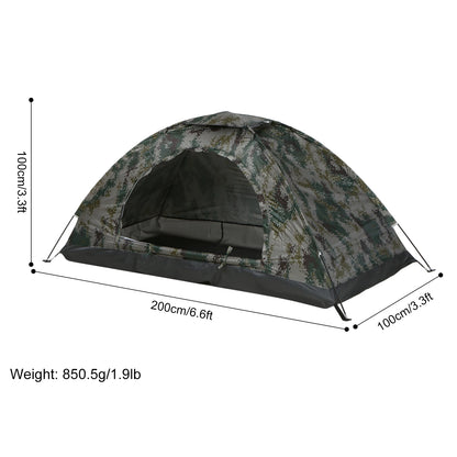 Tomshoo Ultralight Camping Tent – 1/2 Person Single Layer Portable Hiking Tent, Anti-UV Coating UPF 30+ for Outdoor, Beach, and Fishing Use