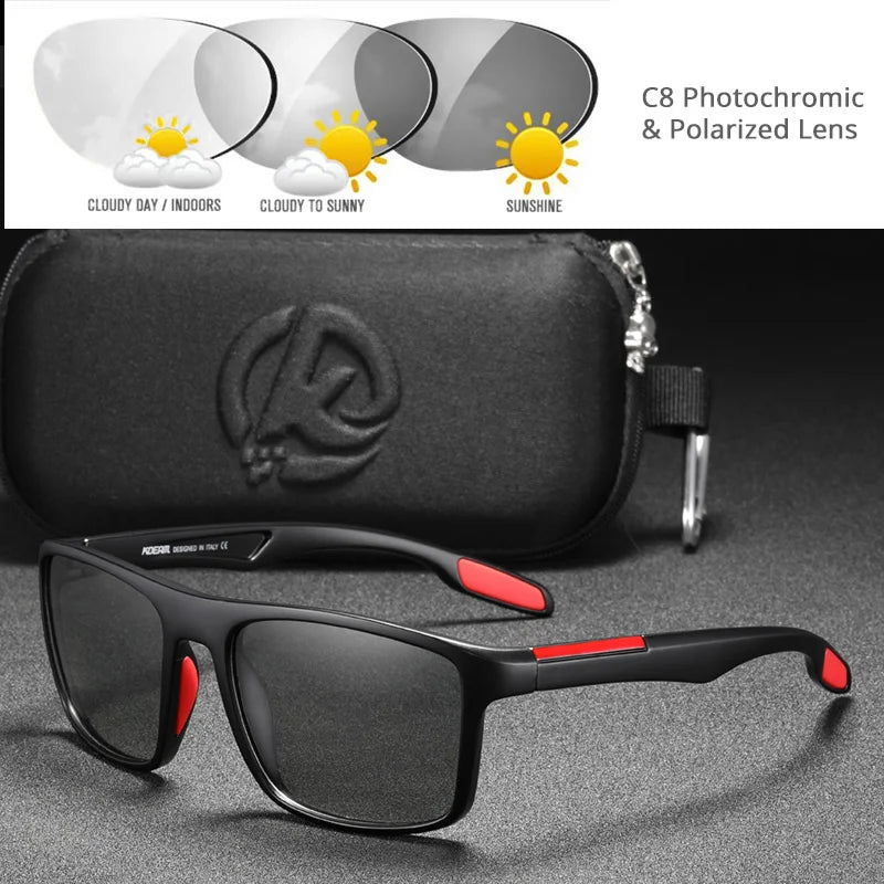 KDEAM Ultra-Light Polarized Sports Sunglasses for Men & Women – TAC 1.1mm Lens, Category 3 Driving Sun Glasses