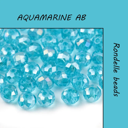 300PCS 4mm Round Crystal Glass Beads Set – Colorful Spacer Beads for Bracelet Jewelry Making & DIY Crafts (Buy 1 Get 1 Free)