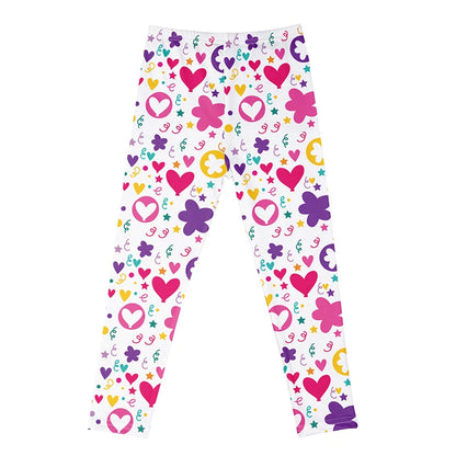 Kids Girls Cartoon Print Leggings – Soft Milk Silk Casual Stretch Sports Pants for Baby Girls Comfortable Trousers 4–12Y
