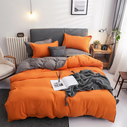 New Design Dark Green Bedding Set - Duvet Cover, Bed Sheet & Pillowcase, King/Queen/Full/Single Size (Excluding Filler), 3/4pcs