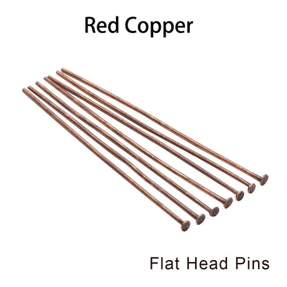 Jewelry Eye Pins & Ball Head Pins - 100/200pcs DIY Findings for Earrings Bracelets Pendants 16-60mm Craft Making Supplies
