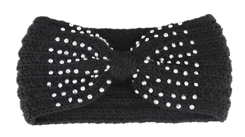Women's Solid Color Knitted Headband – Elastic Twisted Turban Headwrap, Winter Hair Band for Girls, Fashion Hair Accessories