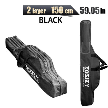 PROXPE Foldable Oxford Fishing Rod Bag – Multi-Purpose Fishing Gear Storage, 60-180cm High Quality