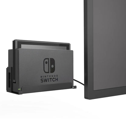 Monzlteck Wall Mount for Nintendo Switch – Original & OLED Dock Holder, Metal Gaming Accessory for TV Setup