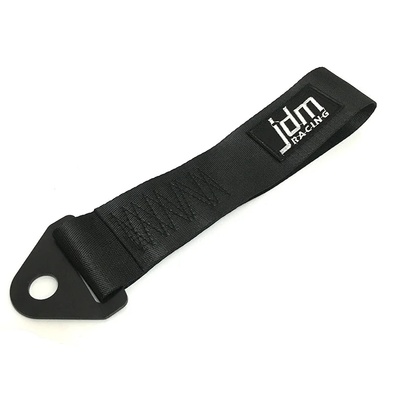 High-Strength Nylon Car Tow Strap - Universal JDM Racing Front & Rear Bumper Towing Accessory
