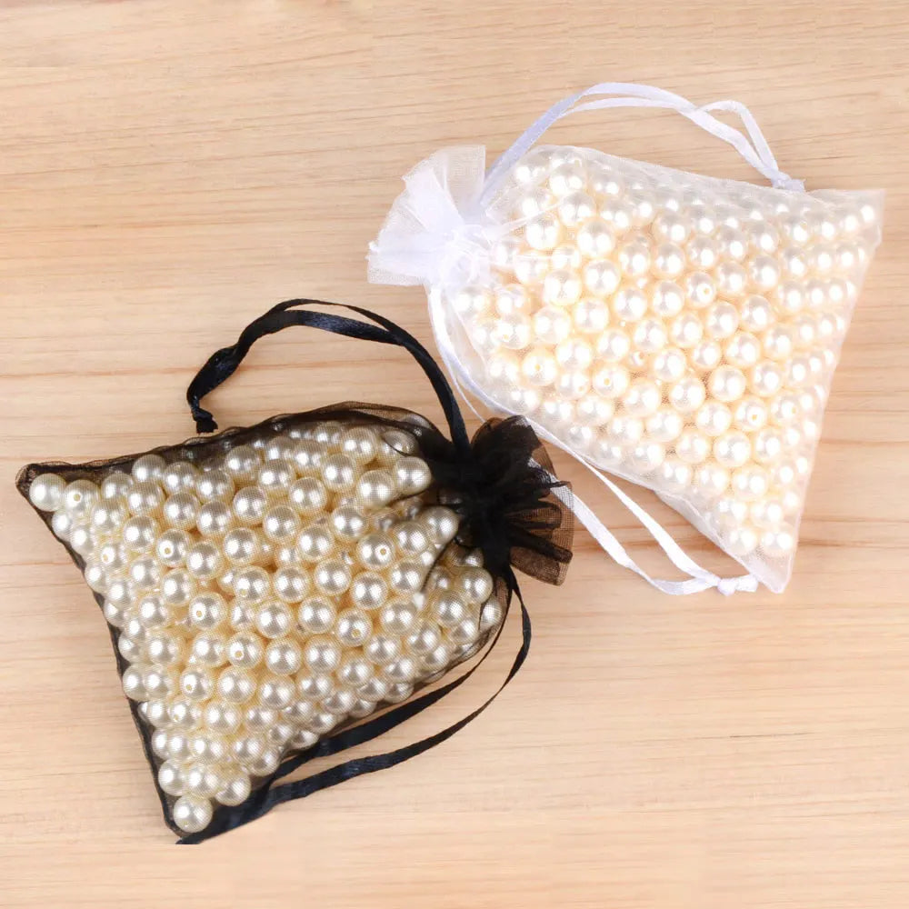 100pcs Organza Gift Bags – 7×9, 9×12, 10×15, 13×18cm Wedding & Jewelry Pouches