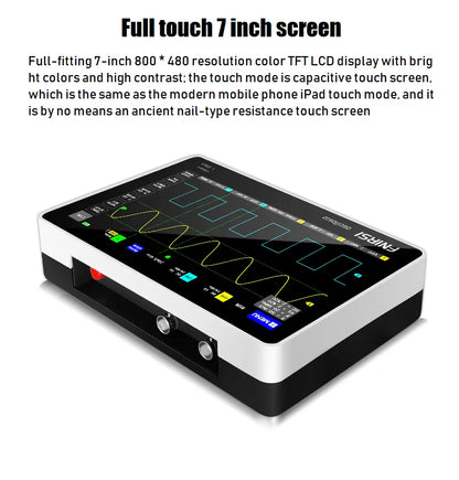 FNIRSI-1013D Digital Tablet Oscilloscope – Dual Channel, 100MHz Bandwidth, 1GS/s Sampling Rate, 7-Inch Mini Scope