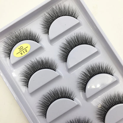 38 Styles 5 Pairs 3D Mink False Eyelashes – Natural Fake Lashes Makeup Beauty Tools