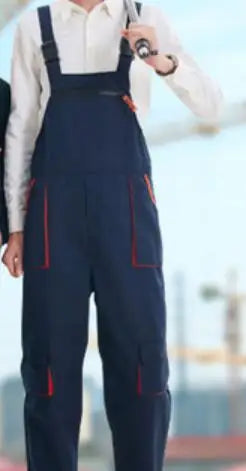 Unisex Work Overall Coverall – Men & Women Mechanic Jumpsuit with Fly Pockets for Workshop, Garage, Warehouse