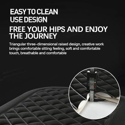 Washable Universal Car Seat Cushion – Breathable, Non-Slip Memory Foam for Vehicle & Office Chair Comfort