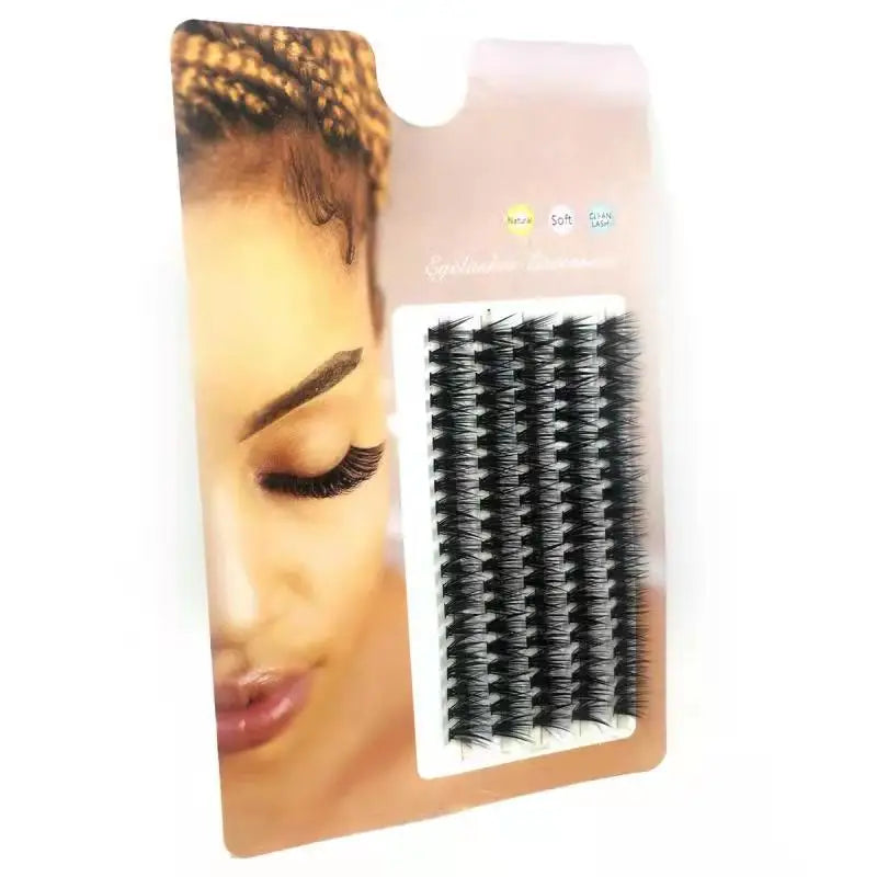 100Pcs Individual Eyelash Clusters (10D/20D/30D/40D) – C/D/DD Natural False Eyelash Extensions Lash Grafting Bunch Set