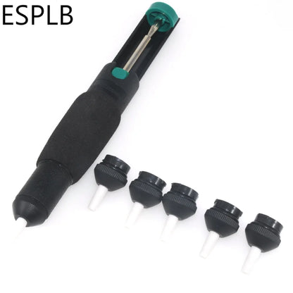 Plastic Desoldering Pump Tool - Powerful Solder Sucker Vacuum Pen for Tin Removal & Welding Repair
