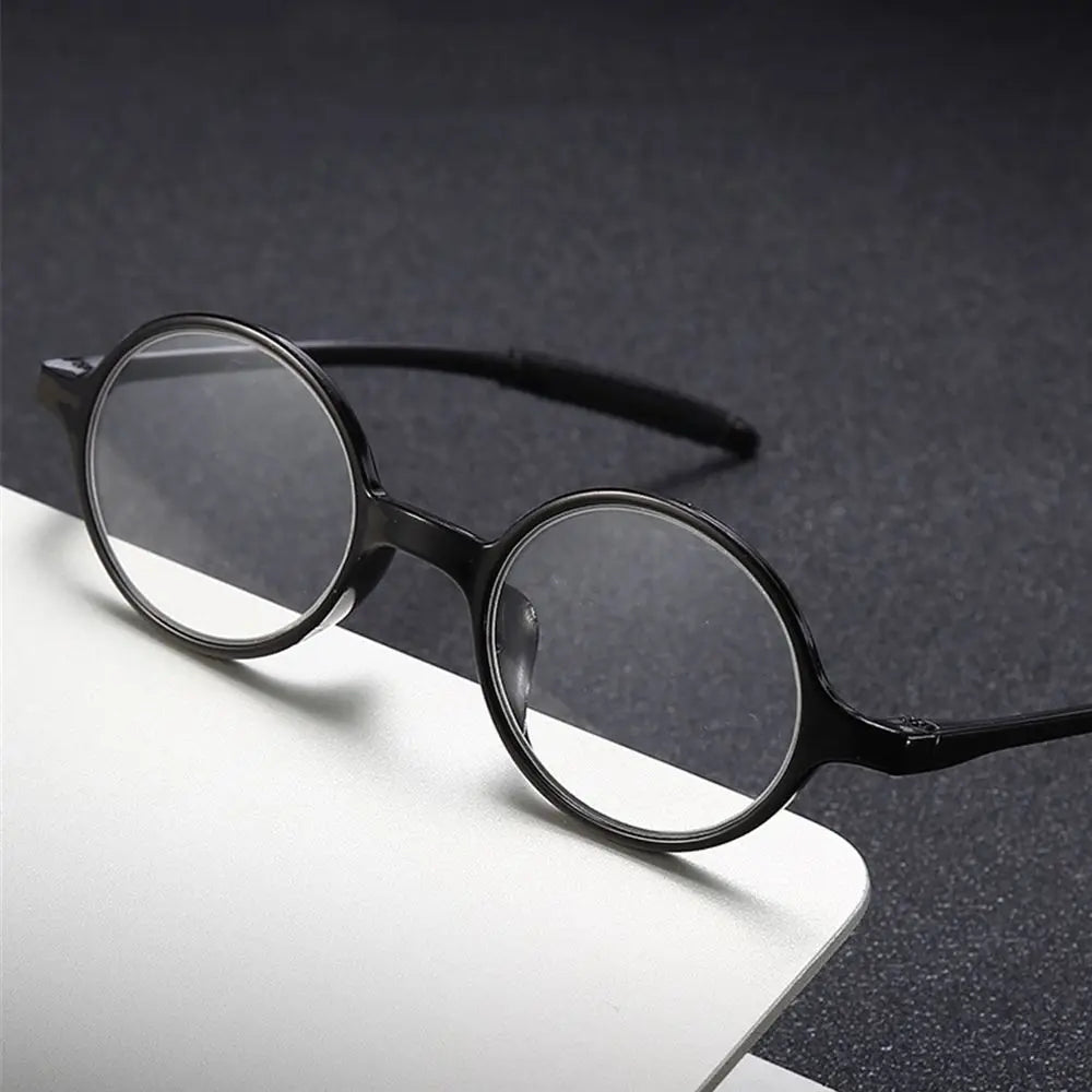 Retro Round Reading Glasses for Women & Men, Ultra-Light Fashion Clear Lens Presbyopia Eyewear +1.0 to +4.0 Magnifying Glasses