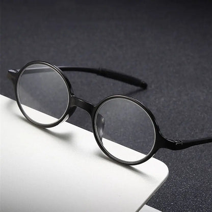 Retro Round Reading Glasses for Women & Men, Ultra-Light Fashion Clear Lens Presbyopia Eyewear +1.0 to +4.0 Magnifying Glasses