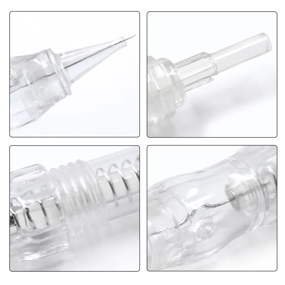 Biomaser 10PCS Revolution Tattoo Needles – 1R, 2R, 3R, 5R Permanent Makeup Cartridge for Eyebrow Tattoo Machines