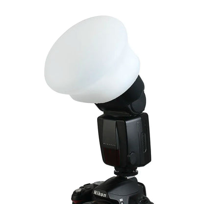 Magnetic Silicone Light Diffuser – Rubber Sphere Flash Accessory for Godox, Canon, Nikon, Yongnuo Speedlite, Compatible with MagMod