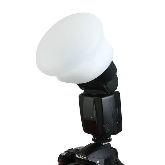Magnetic Silicone Light Diffuser – Rubber Sphere Flash Accessory for Godox, Canon, Nikon, Yongnuo Speedlite, Compatible with MagMod