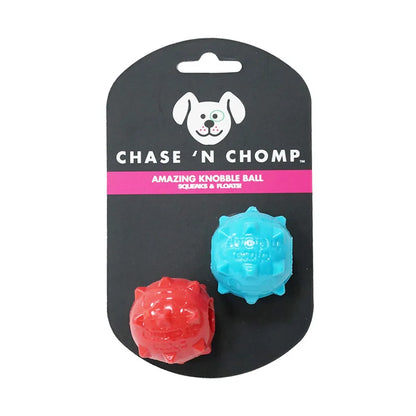 CAITEC Mini Squeaky Dog Ball - Soft Floating Fetch Toy For Small Dogs Tossing And Chasing Play