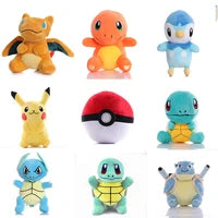 Pokemon Plush Toys Collection — Pikachu, Squirtle, Charmander, Bulbasaur, Charizard, Gengar & Mewtwo Stuffed Dolls for Kids Gifts