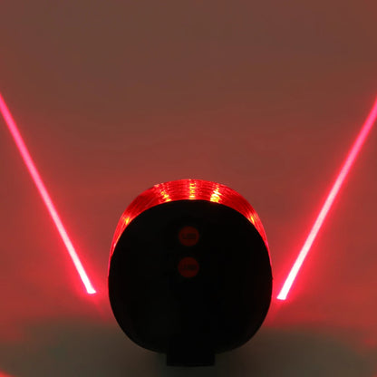 Waterproof Bicycle Cycling Taillights – LED Laser Safety Warning Lights for Bicycles, Tail Light Accessories