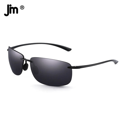 JIM Ultralight Sport Sunglasses – TR90 Rimless Frame for Men & Women, Ideal for Running, Fishing, Cycling, and Driving