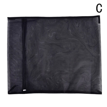 Black Nylon Mesh Laundry Bag – Zippered Washing Bag for Clothes, Bras & Delicates, Washing Machine Safe