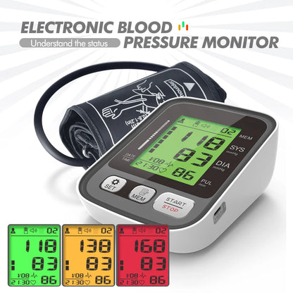 KIUZOU Upper Arm Automatic Blood Pressure Monitor – Sphygmomanometer for Accurate Arterial Pressure Measurement