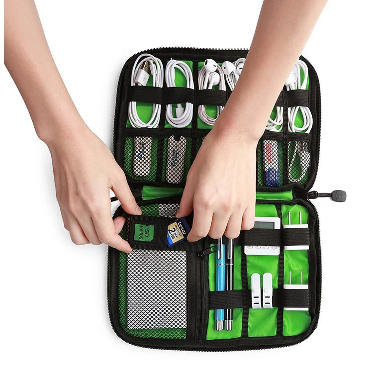 UTHAI T47 Portable Storage Bag – HDD, SSD, USB, Earphone & Charger Organizer Travel Case