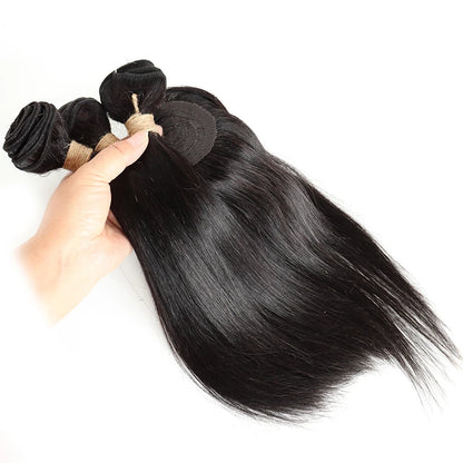 Kinky Curly Human Hair Bundles with Closure – Short Indian Hair Bundles with Circular Closure