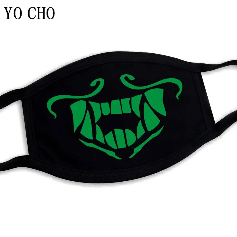 YO CHO Unisex Cotton Dust Mouth Mask – Anime Cartoon Respirator, Warm Mouth Muffle, Perfect Birthday Party Gift