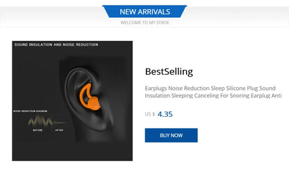Universal Sleep Earplugs – Noise Reduction Ear Plugs for Comfortable Rest & Noise Blocking