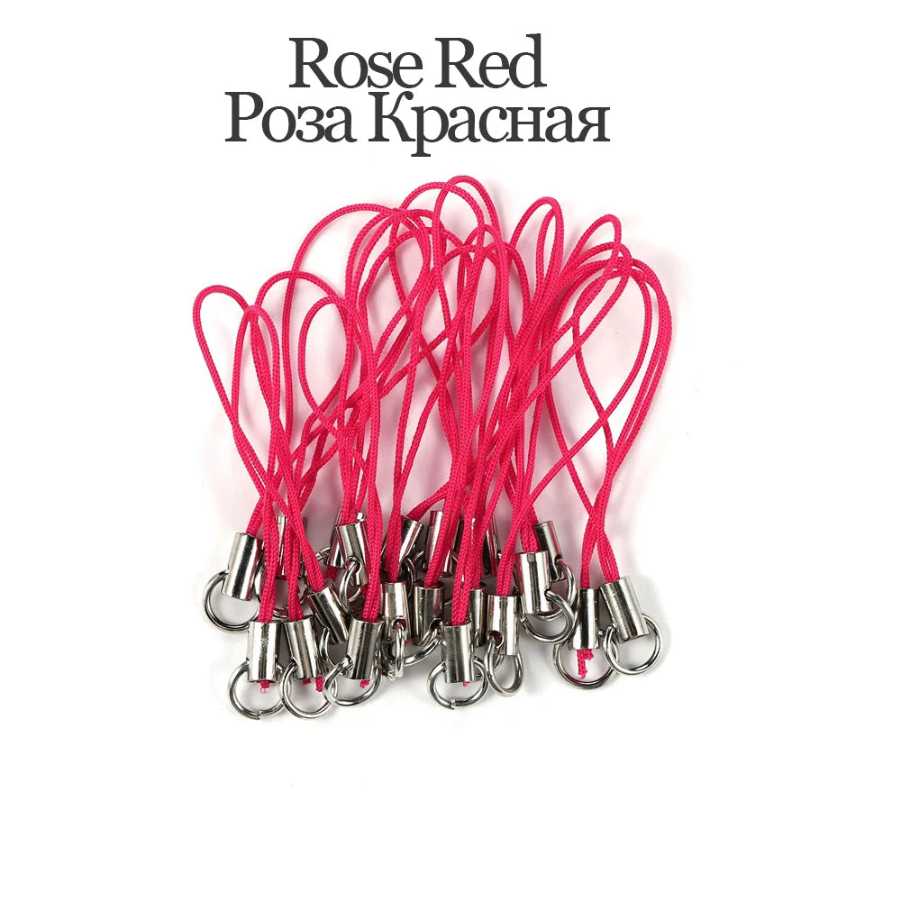 20/50/100PCS Lanyard Strap Cords - Lobster Clasp Rope Keychains for Charms, Pendants, Mobile Accessories & DIY Crafts