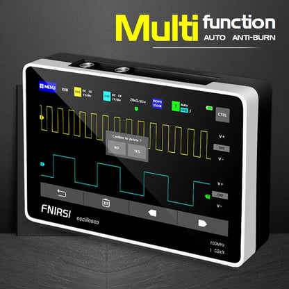 FNIRSI-1013D Digital Tablet Oscilloscope – Dual Channel, 100MHz Bandwidth, 1GS/s Sampling Rate, 7-Inch Mini Scope
