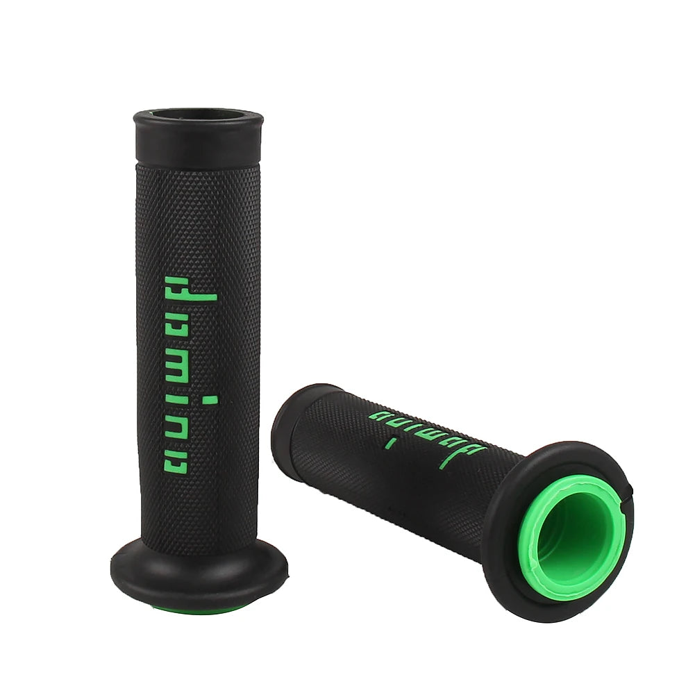 7/8" (22/24mm) Gel Rubber Domino Motorcycle Handlebar Grips — Universal for KTM Yamaha Pit Bike Motocross (9 Colors)