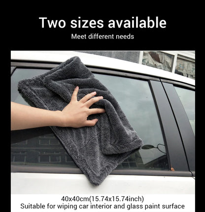 SEAMETAL 1200GSM Microfiber Car Wash Towel – Double-Sided Ultra Absorbent Cleaning & Drying Cloth
