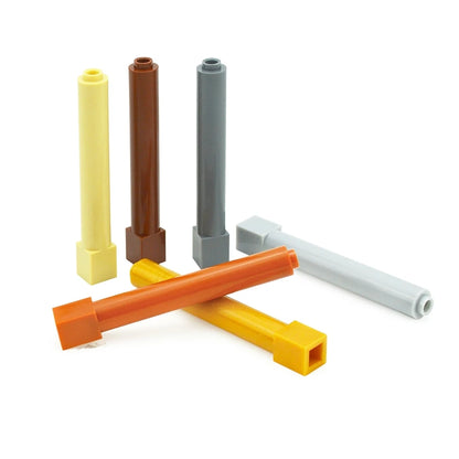 1x1x6 Pillar Building Blocks - DIY Creative Assembly Bricks Compatible with Classic Building Toys, Bulk Educational Model Pieces