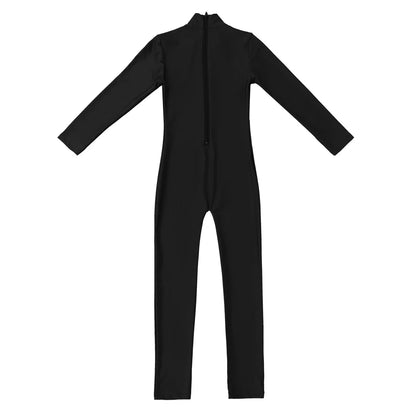Kids Girls Full Body Gymnastics Bodysuit, Ballet Dance Jersey Leotard, Jumpsuit Sports Unitard, Children Dancewear and Sportswear